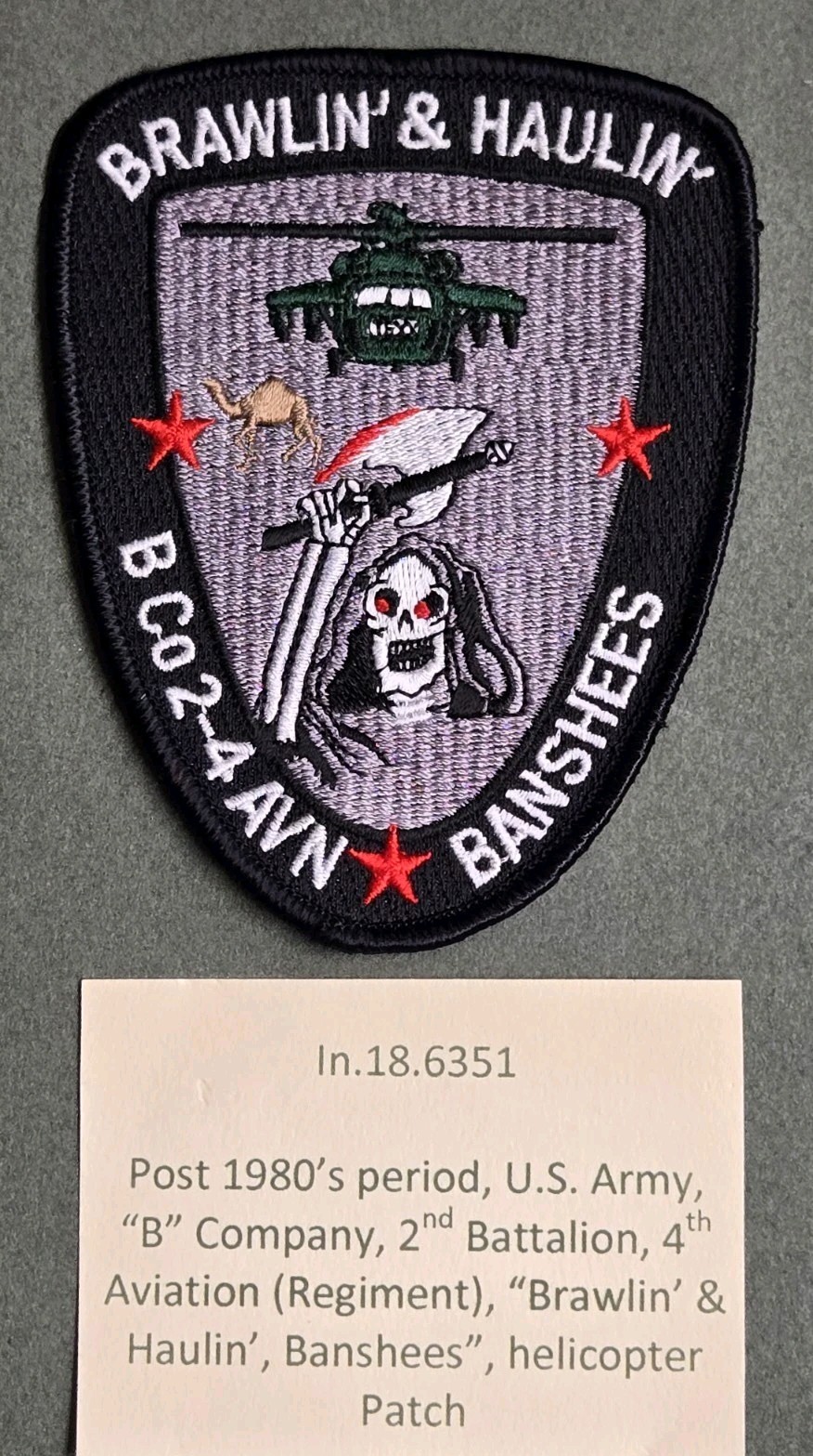 4th Aviation Regiment "BANSHEES" Pocket Patch (485)