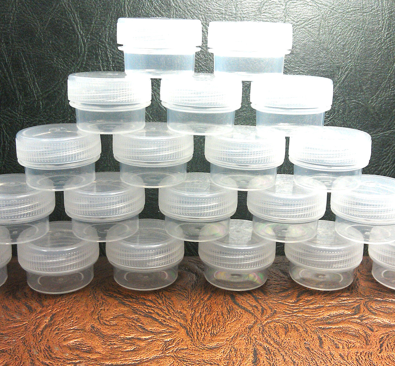 20 JARS 1TSP Clear Screw Lid Containers Cool DYI Lipstick Balm 3301 DecoJars USA
