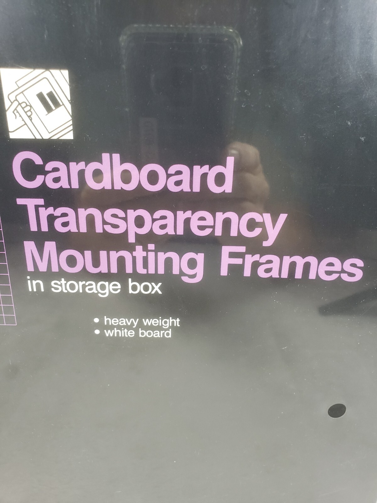 Sealed 3M RS 7120 Cardboard Transparency Mounting Frames 50 White Heavy Board