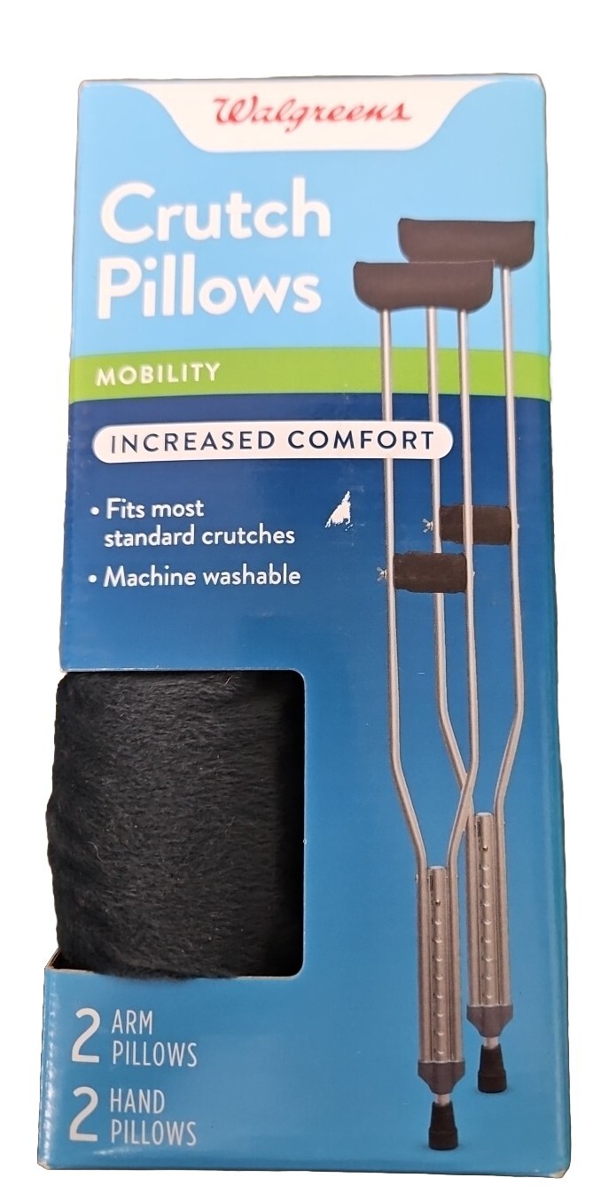 Walgreens Crutch Pillows Mobilty ( Increased Comfort )  2 Arm And 2 Hand Pillows