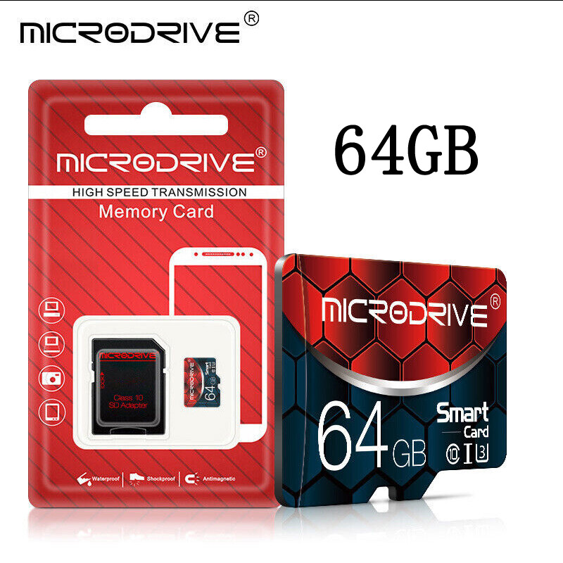 Micro SD Storage Card High Performance Memory Card 128GB 256GB 512GB &Adapter
