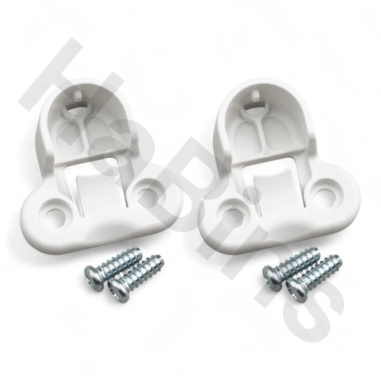 130527 x2, 100325 x4 IKEA PAX Wardrobe Brackets Clips for Rail WHITE with screws