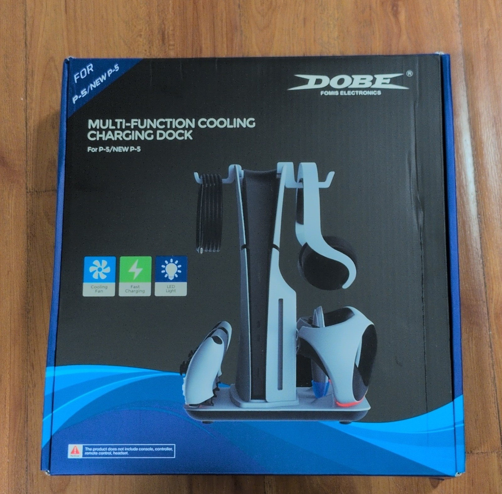 DOBE Multifunctional Cooling Charging Dock LED Fast Charge for PS5 Console