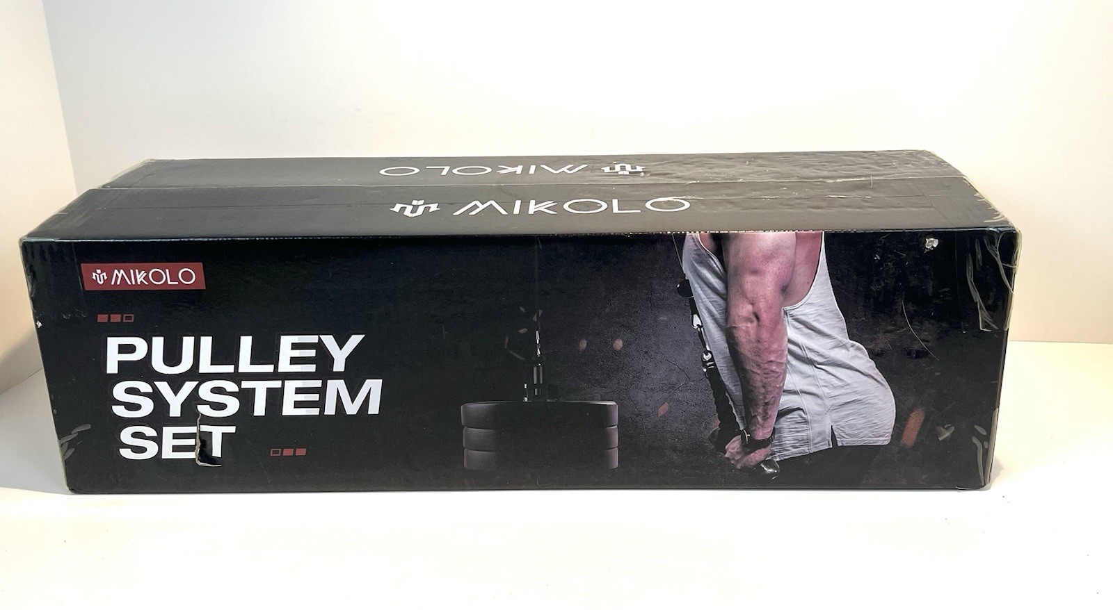 MIKOLO Pulley System Set Home Gym Cable Pulley Workout Attachment New In Box