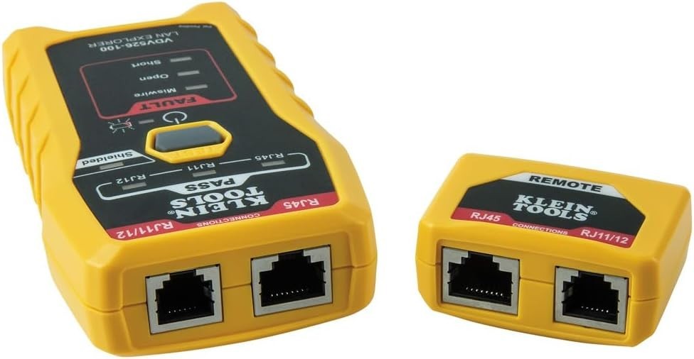 Compact Battery-Powered Network Cable Tester - Reliable VDV Testing Solution