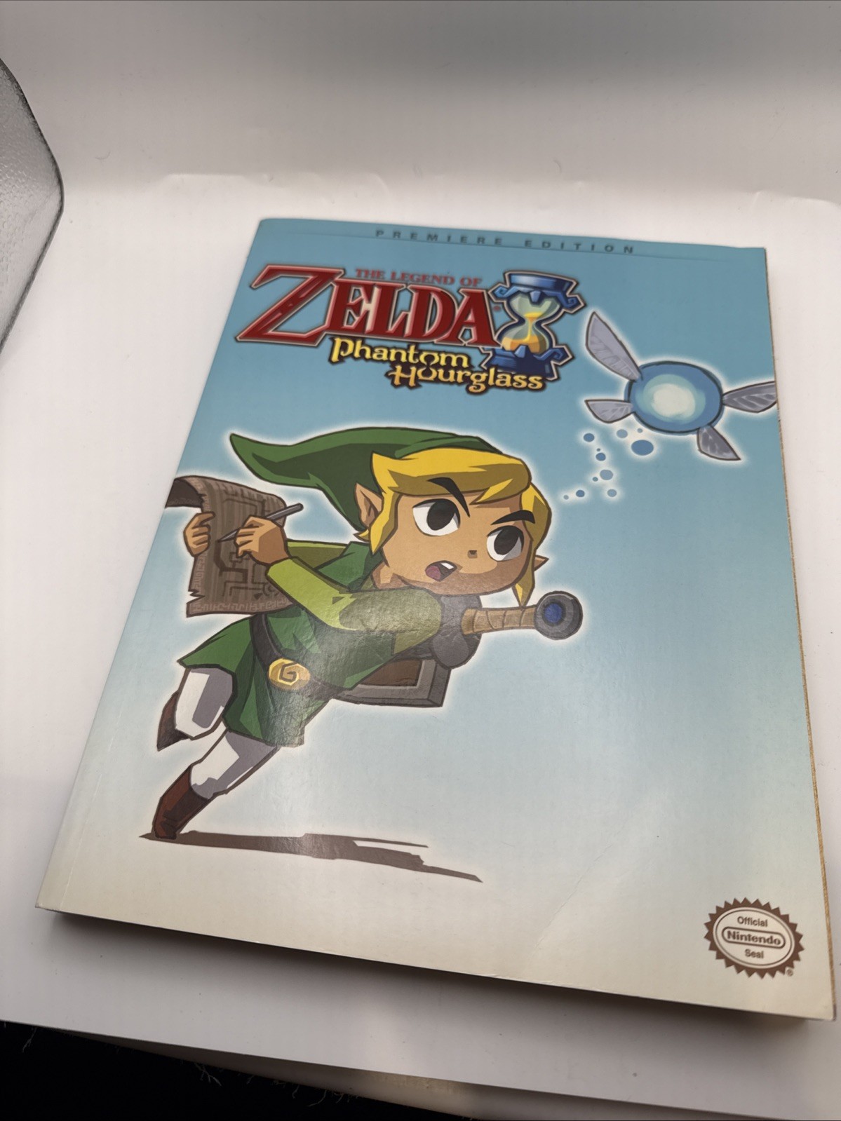 Zelda Phantom Hourglass Nintendo Prima Guide Premiere Edition Used W/poster