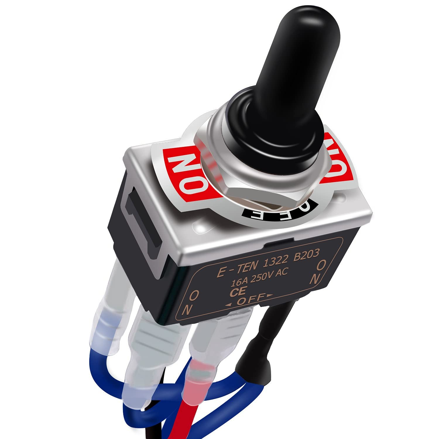 Waterproof Latching Reverse Polarity Switch 12V 10 Amps DC Motor Control 6 Pi...