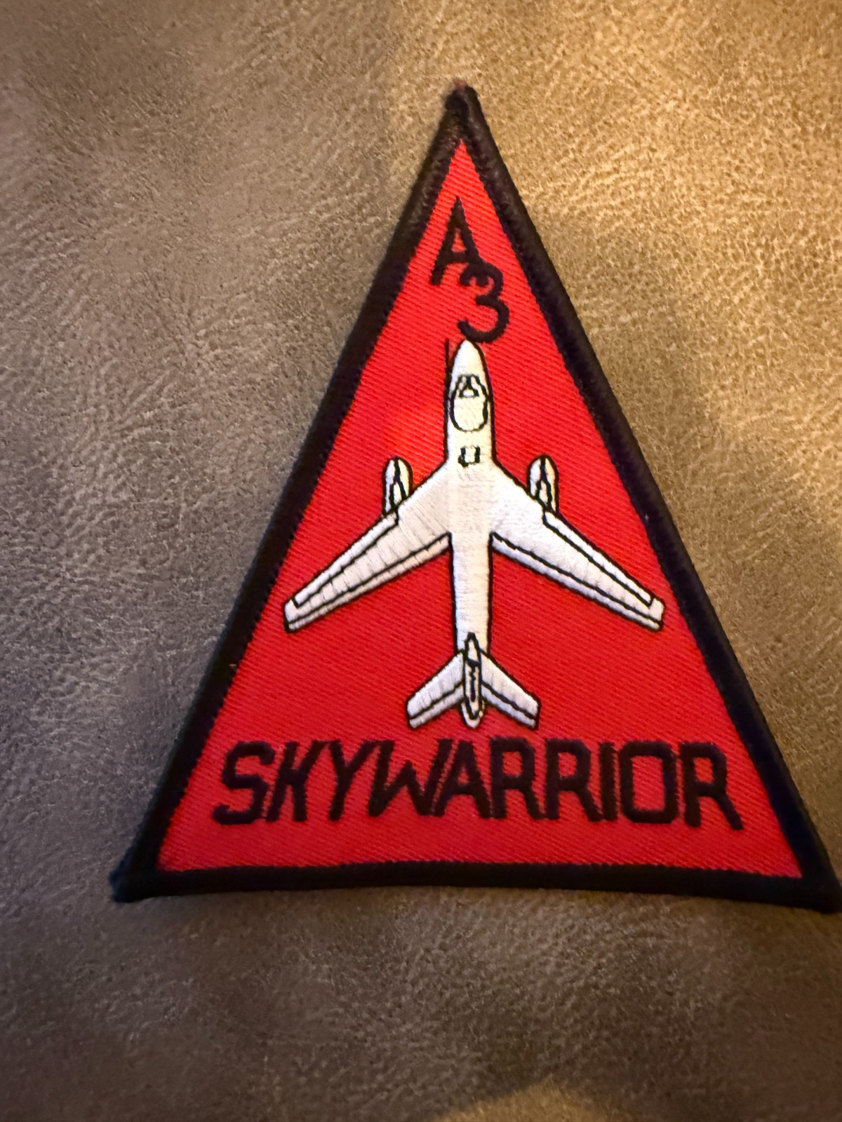 A-3 Skywarrior Red Triangle Patch – Hook and Loop