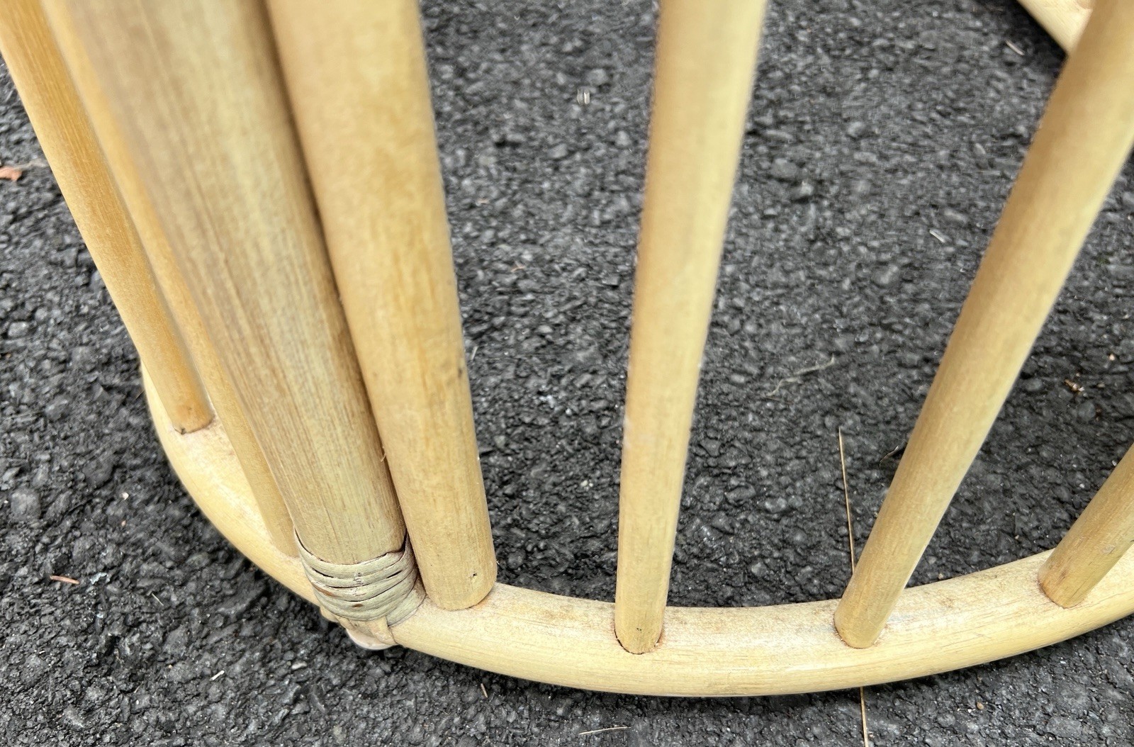 Vtg Rattan Bamboo Bar Stool Set Pair 42"H x20"W x16.75"L *LOCAL PICKUP NJ 07753*