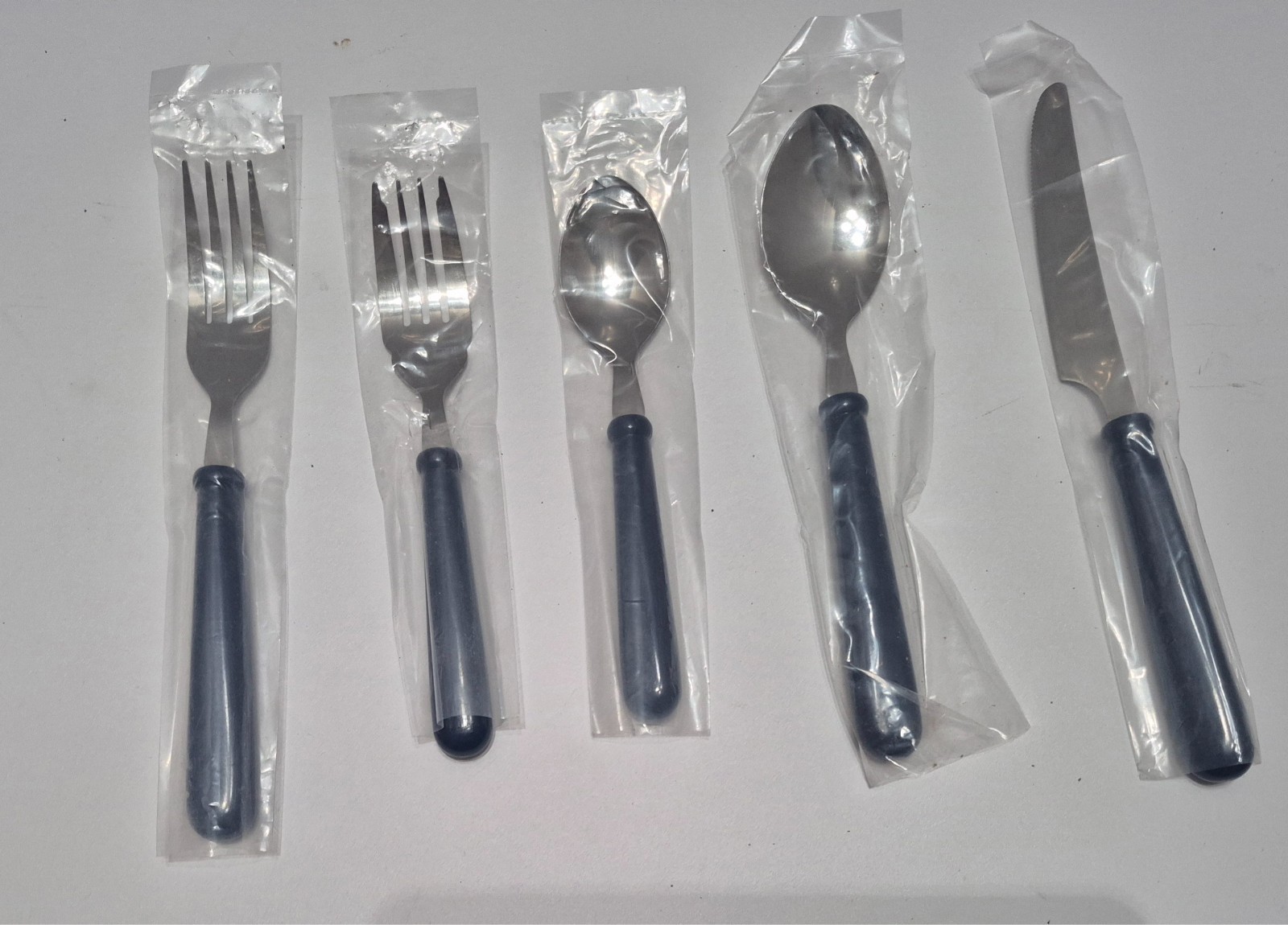 New Cobalt Blue Flatware Set of 40