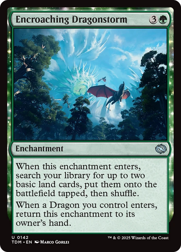 Encroaching Dragonstorm [Tarkir: Dragonstorm] Near Mint