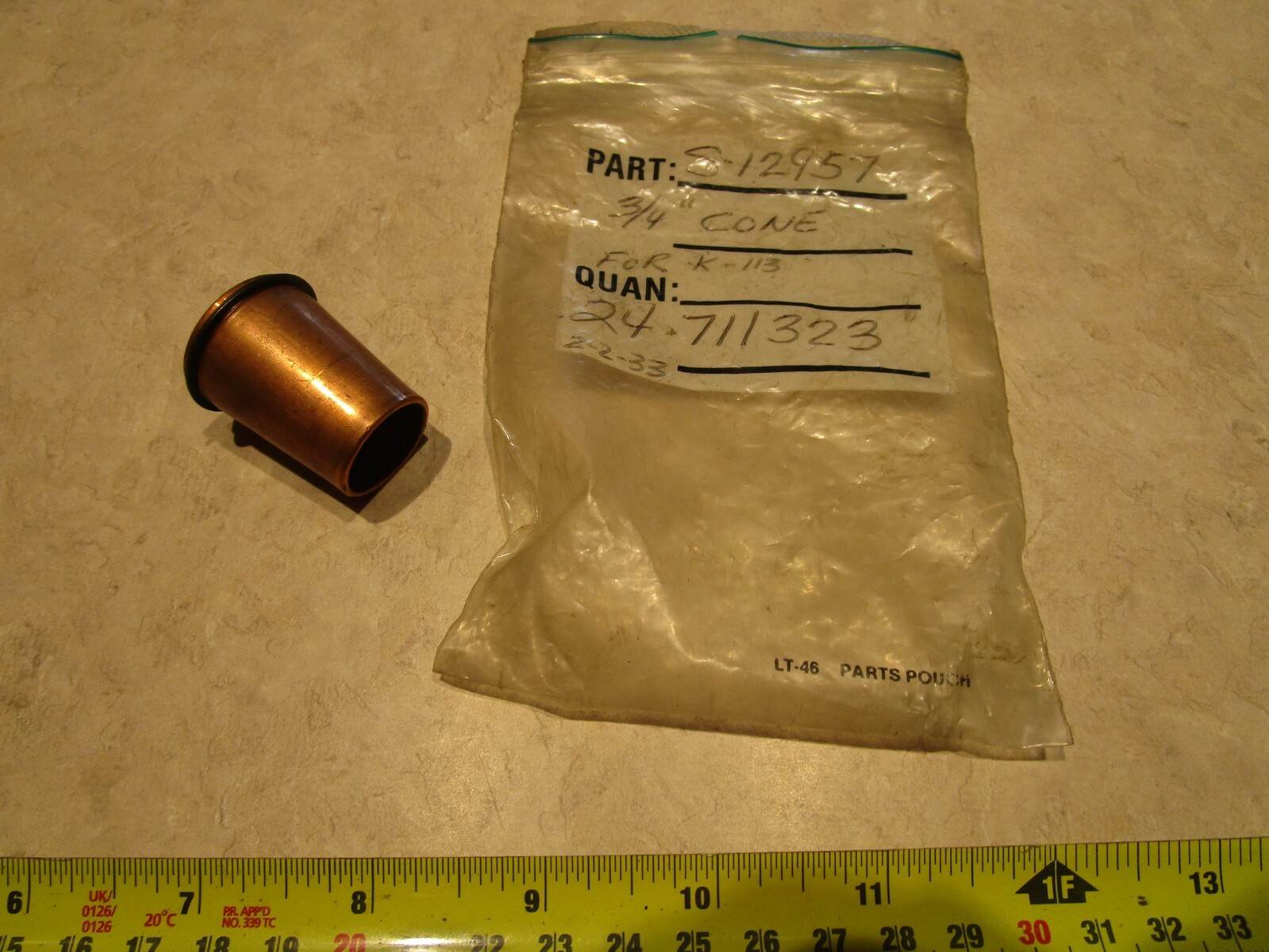 LINCOLN S-12957 3/4" NOZZLE CONE, B0297