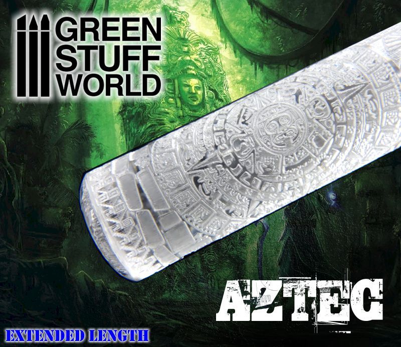Rolling Pin - AZTEC Texture - Warhammer Bases, Lizards, Green Stuff 40K ...