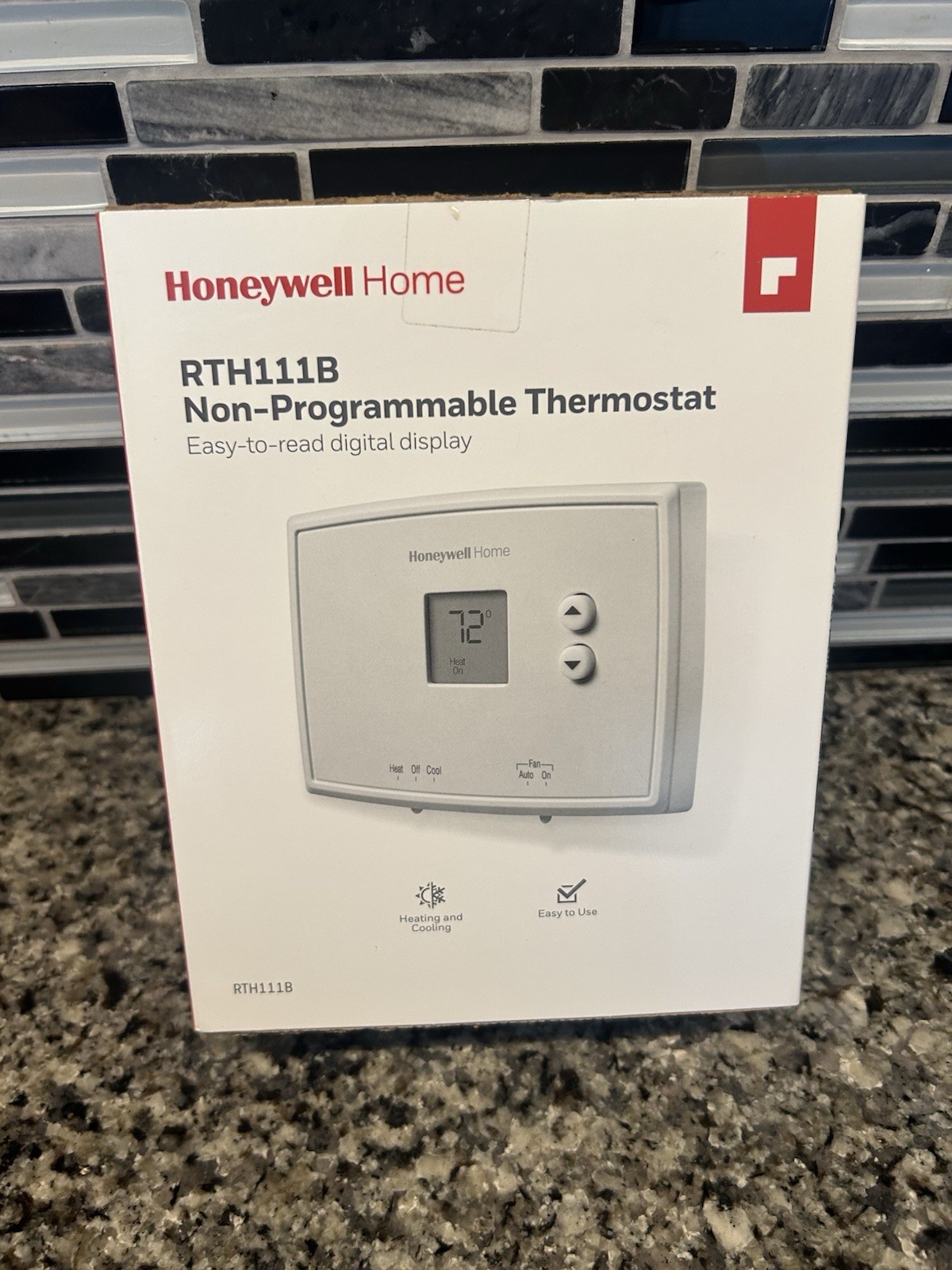 New Honeywell RTH111B Digital Thermostat White Non-programmable