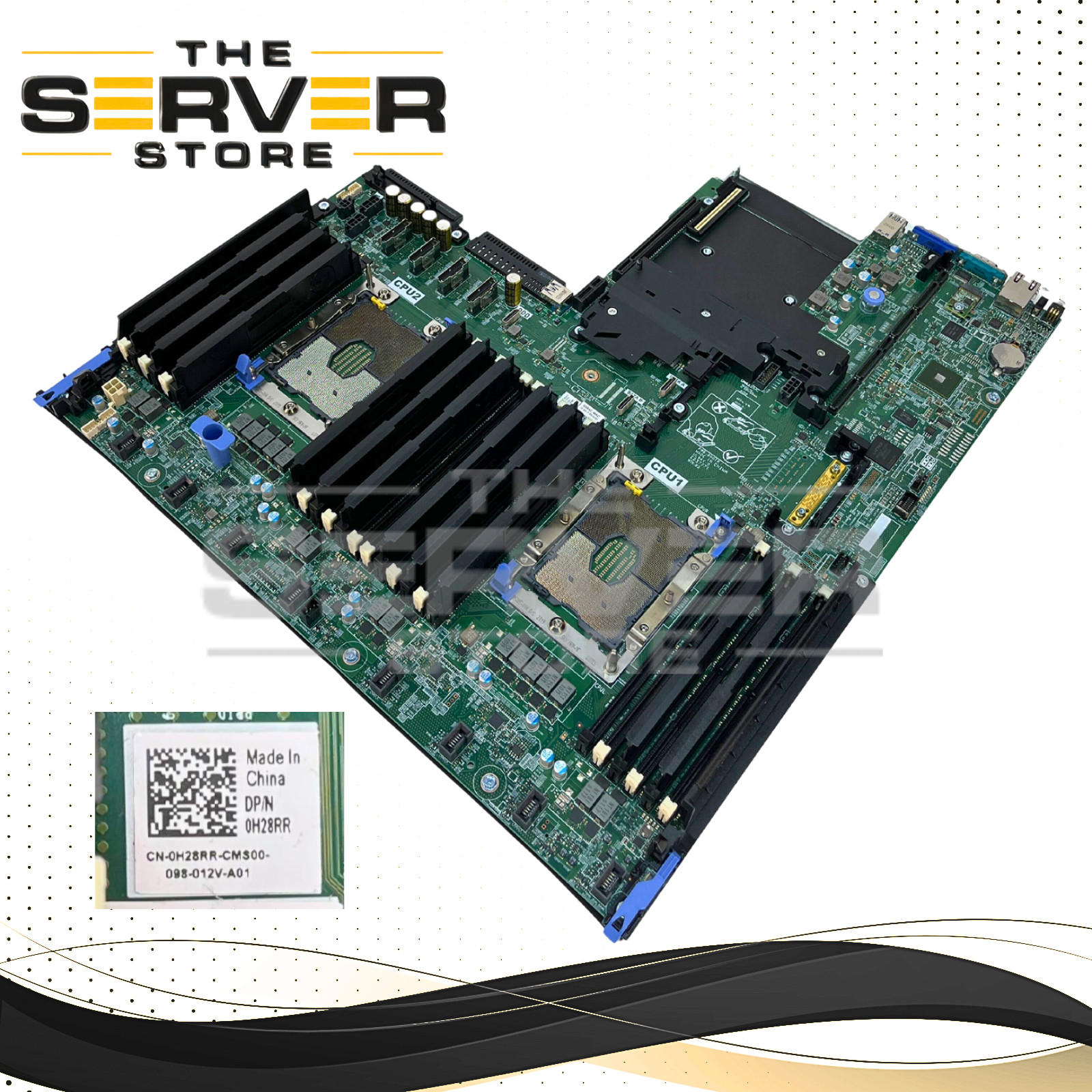 Dell Dual FCLGA3647 DDR4 For Dell PowerEdge R640 Server Motherboard 0H28RR H28RR