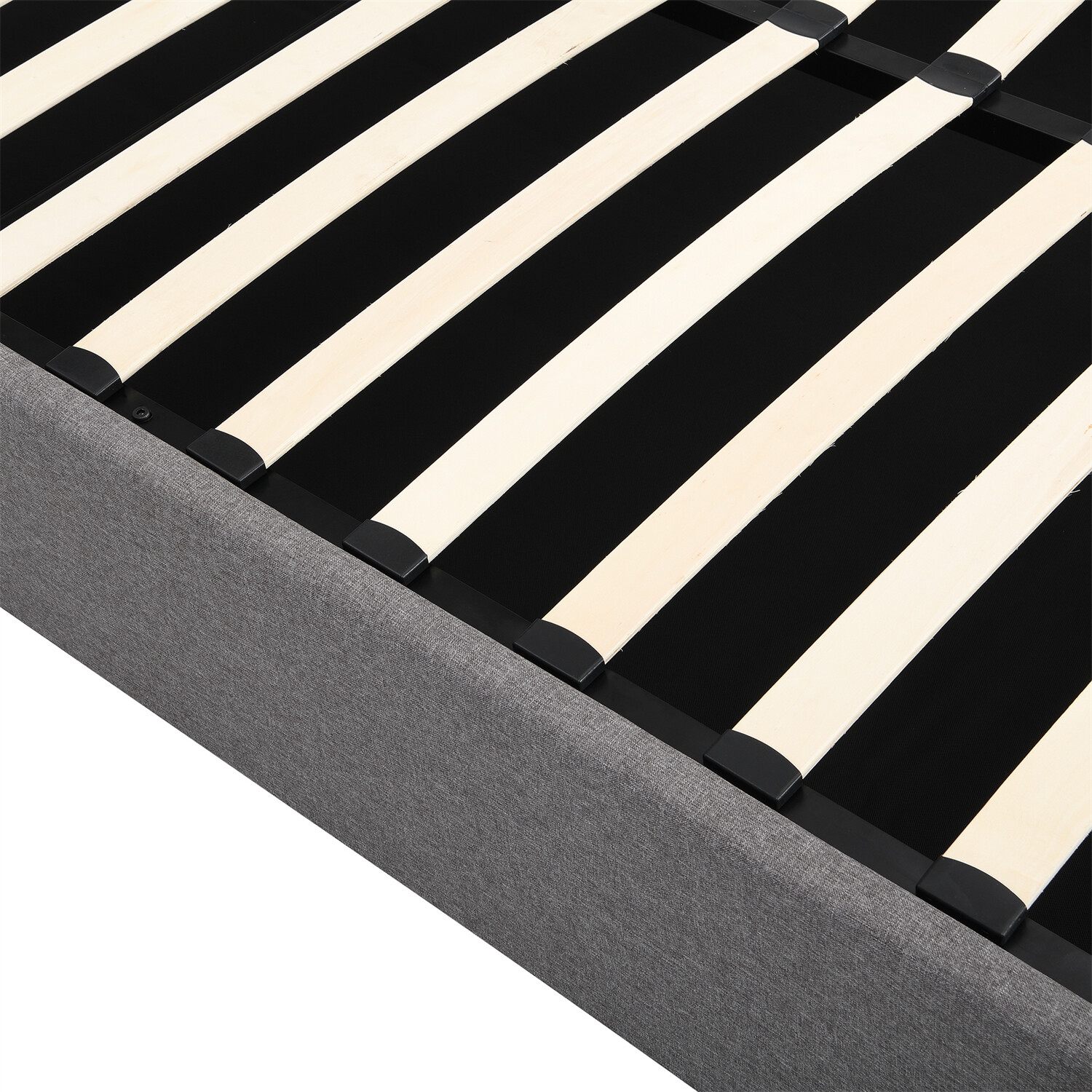 Full Size Upholstered Platform Bed Frame with Hydraulic Storage System Gray New