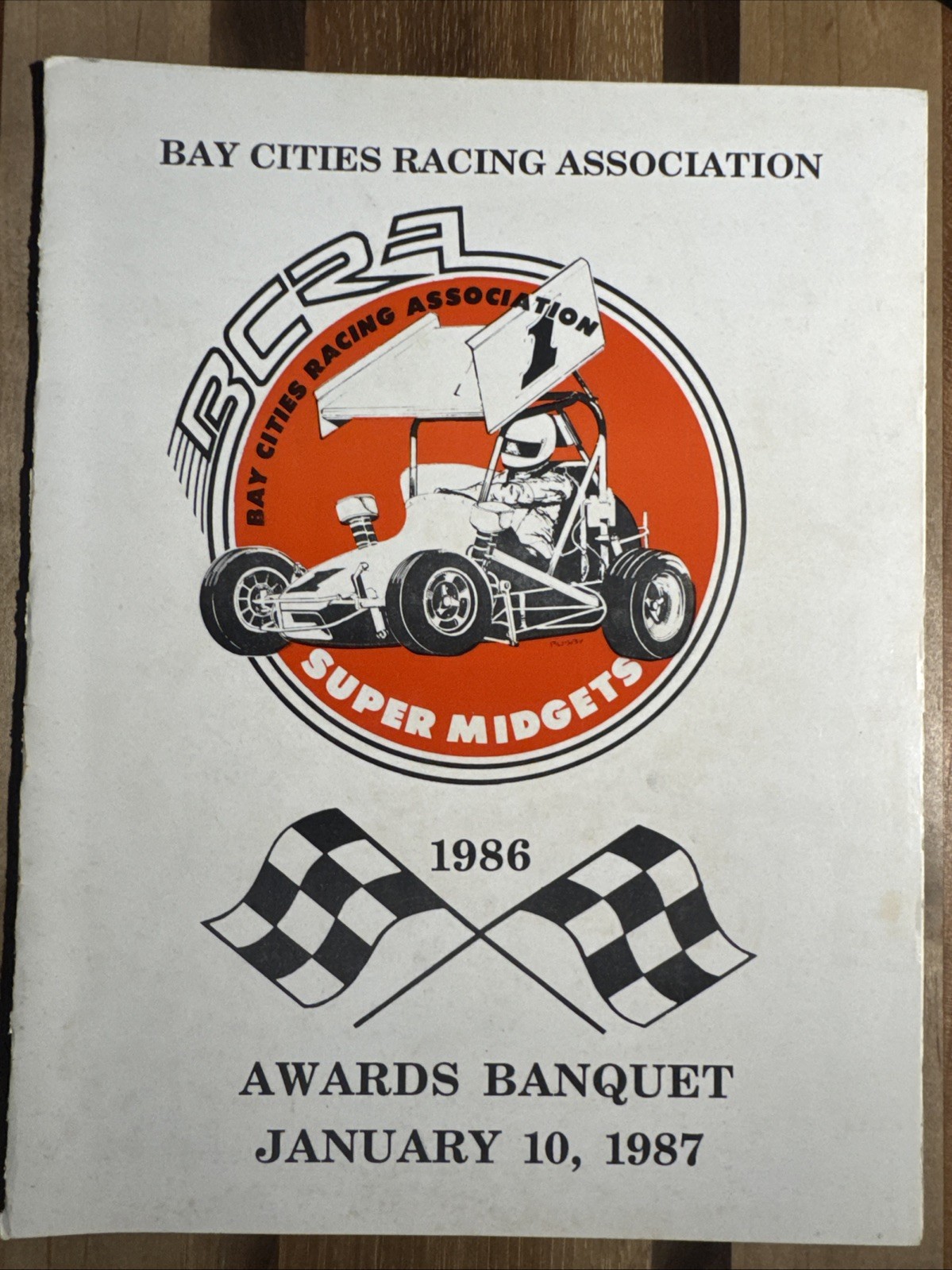1987 BCRA Bay Cities Racing Association Awards Banquet Program