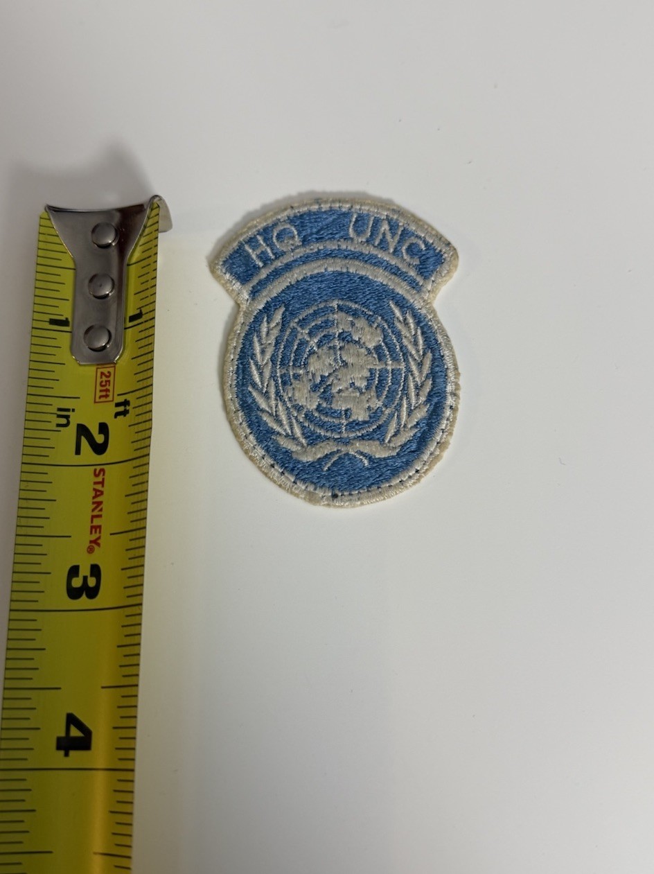 1950s Headquarters United Nations Command Cut Edge Patch UN