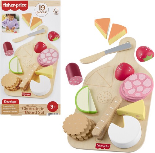 Fisher Price - Wooden Charcuterie Board Set [Used Very Good Toy] Wood