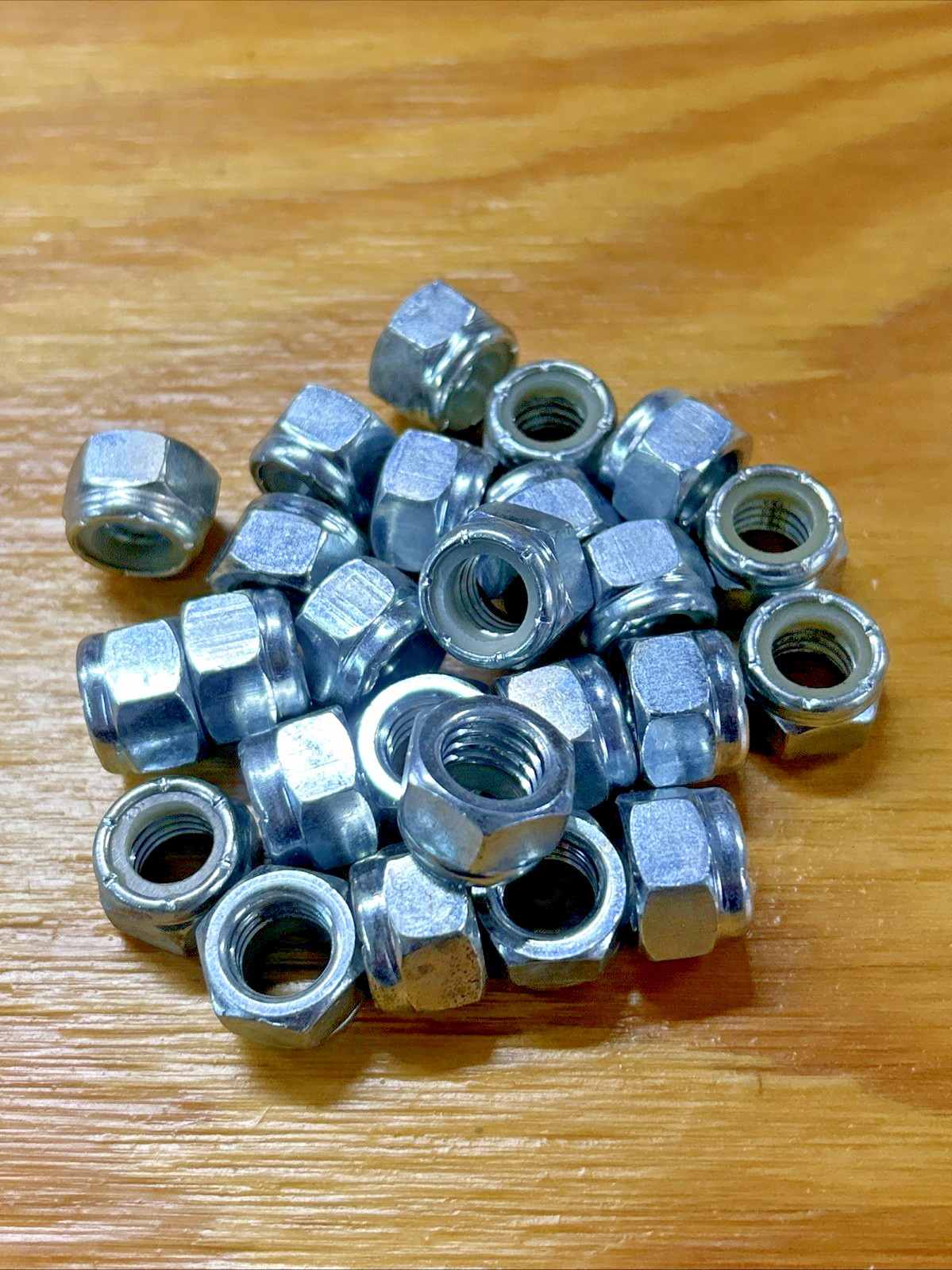 7/16-14 Nylon Insert Hex Lock Nut Grade 2 Zinc Plated Steel Qty 25 Nyloc