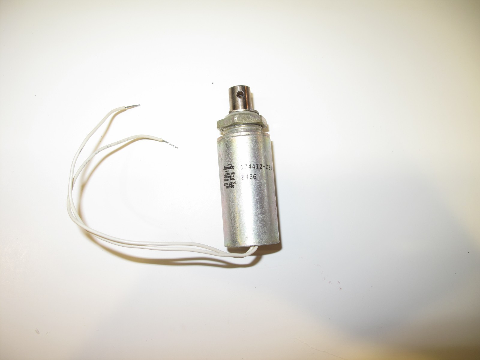 LEDEX SOLENOID LINEAR TUBULAR 174412-033 40VDC 2.37A ACT 15V CONTINUOUS