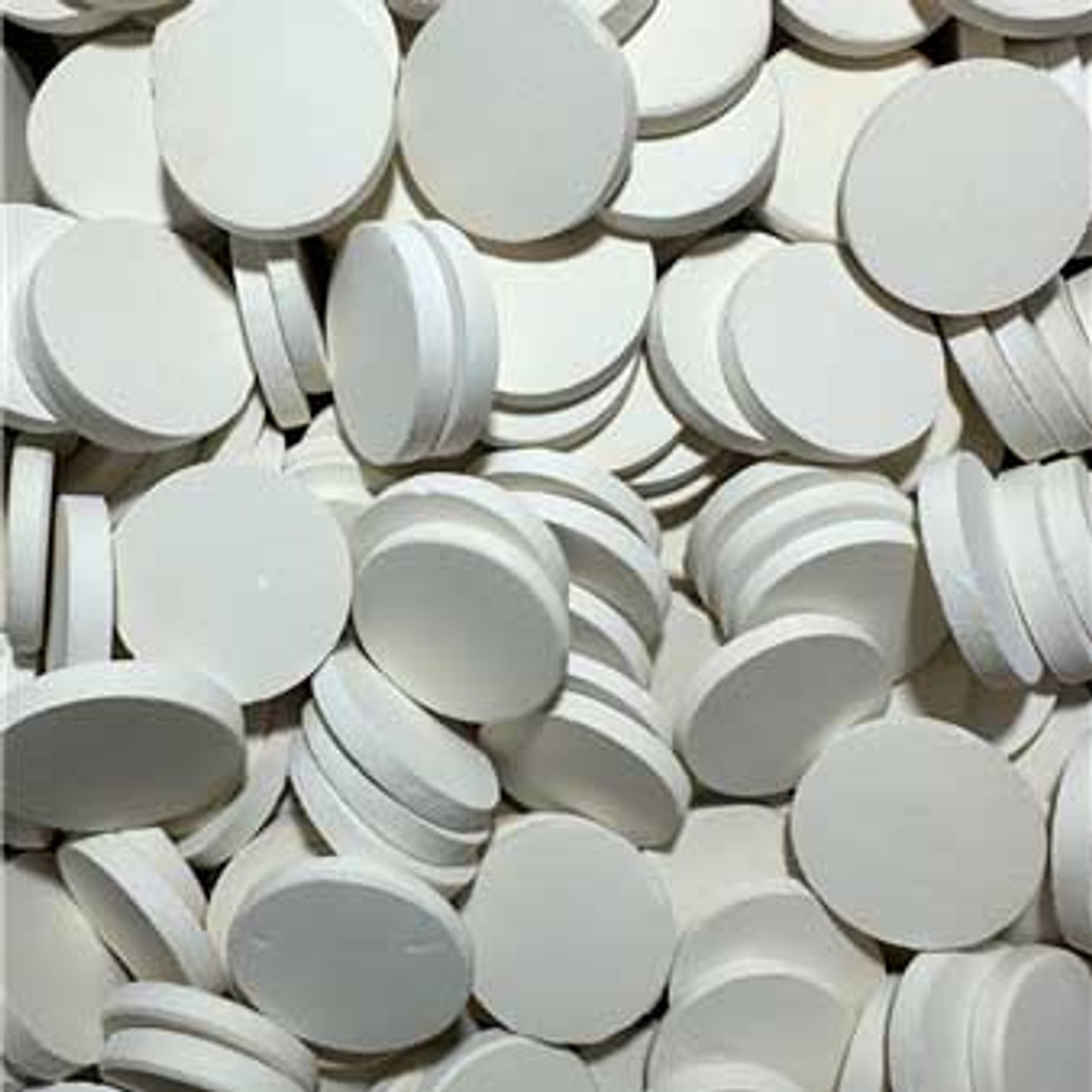 Frag Discs for Coral, 100% Safe Ceramic, 100 pack, 1.5" Discs- White