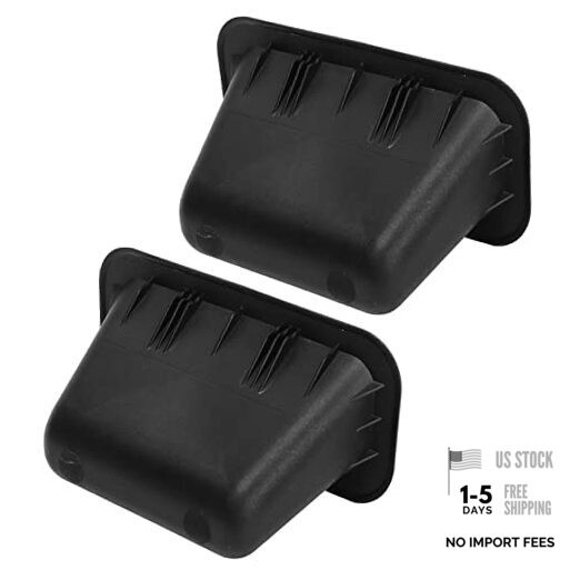 2Pcs Black Interior Lid Trunk Pull Down Handle Trim