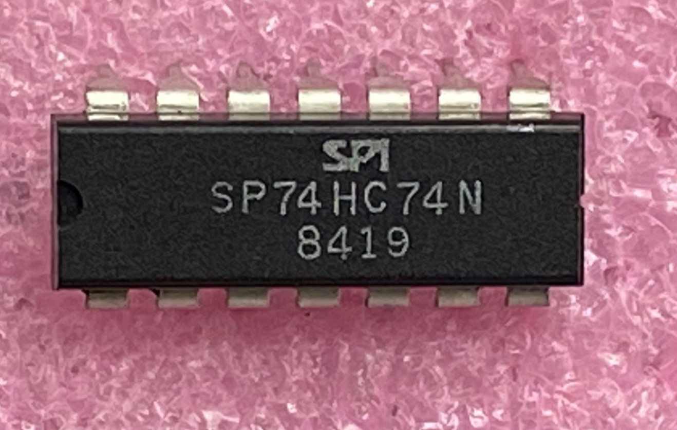 SPI SP74HC74N dual D flip-flop set/reset Integrated Circuit