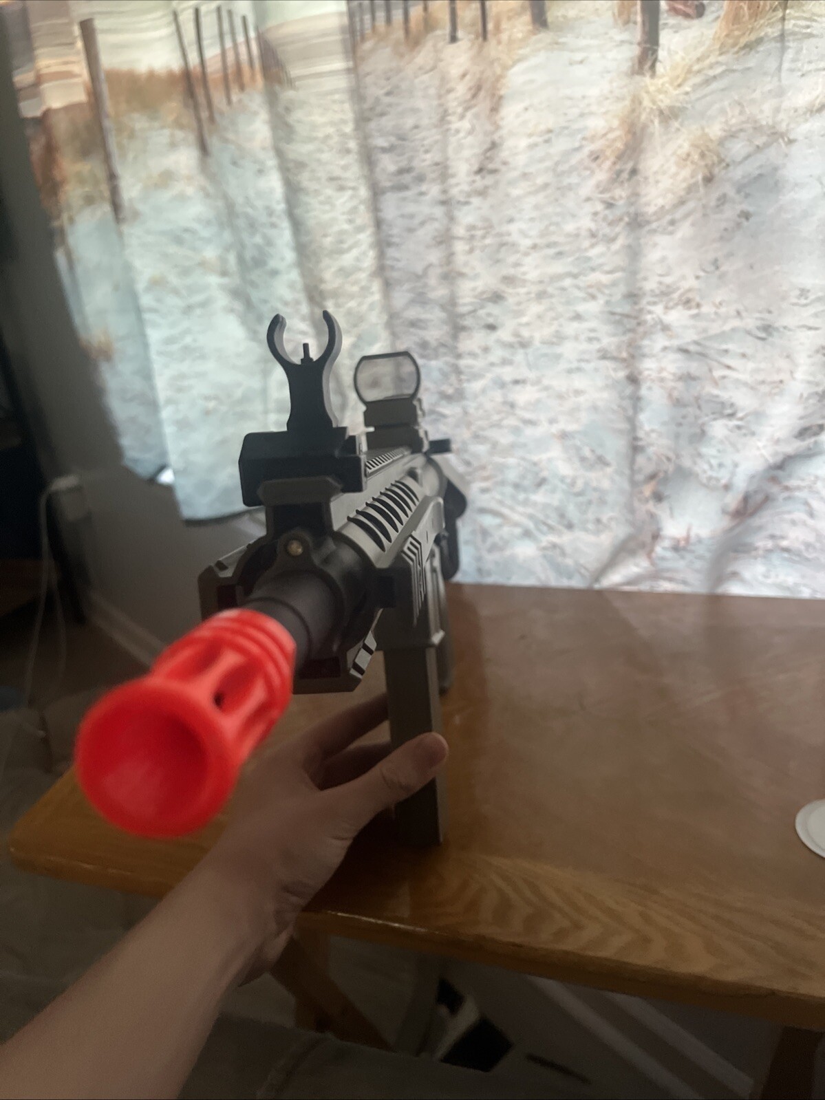 Mk18 Lancer Tactical Airsoft Rifle With Red Dot Scope