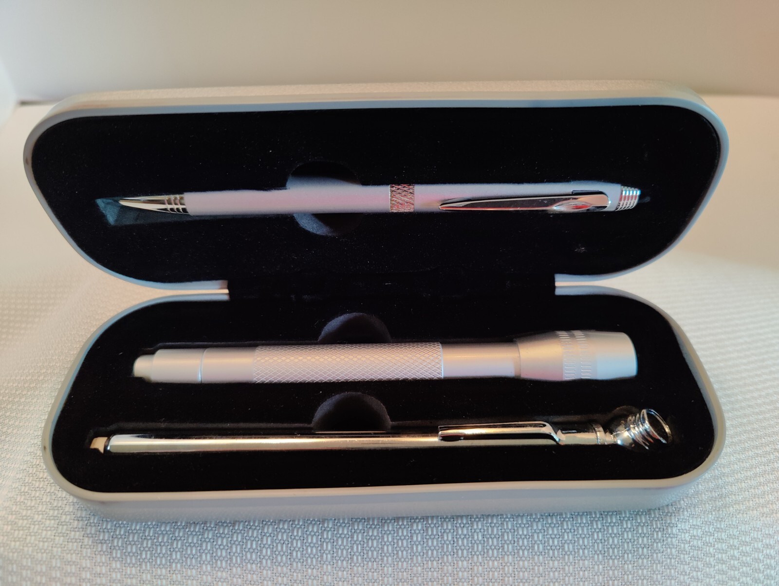Pen, Flashlight, Tire Pressure Gauge Gift Set-Humility of Mary Health Partners