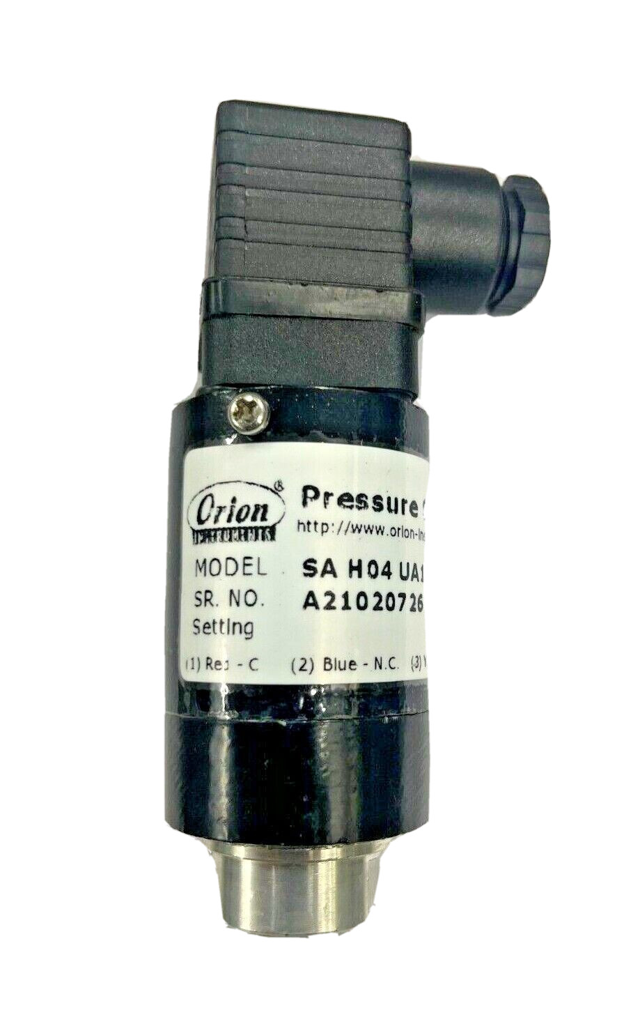 ORION SA series Pressure Switch SA H04 UA10 0.2 to 3.6 bar rising G1/4