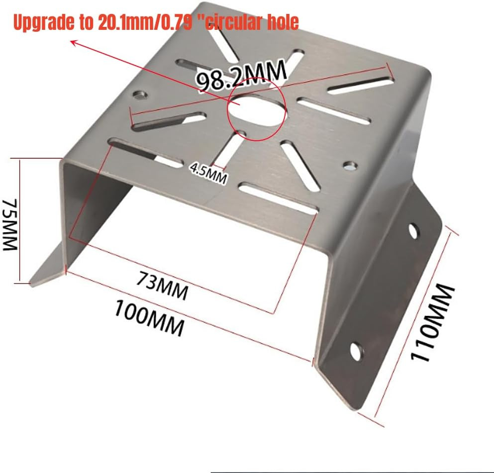 CCTV Security Camera Corner Mount Bracket, Stainless Steel Wall Corner Adapter M