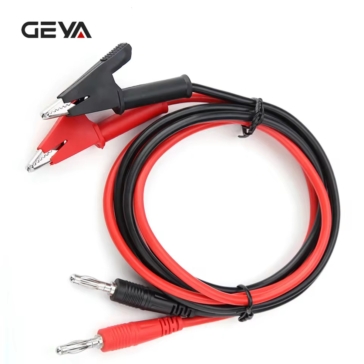 GEYA 2PCS Electrical Multimeter Test Leads Alligator Clips 15A Jumper Wire 1500V