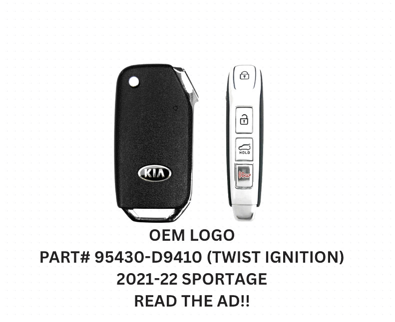 OEM UNCUT 2020 2021 KIA SPORTAGE REMOTE FLIP KEY FOB TQ8-RKE-4F42 95430-D9410