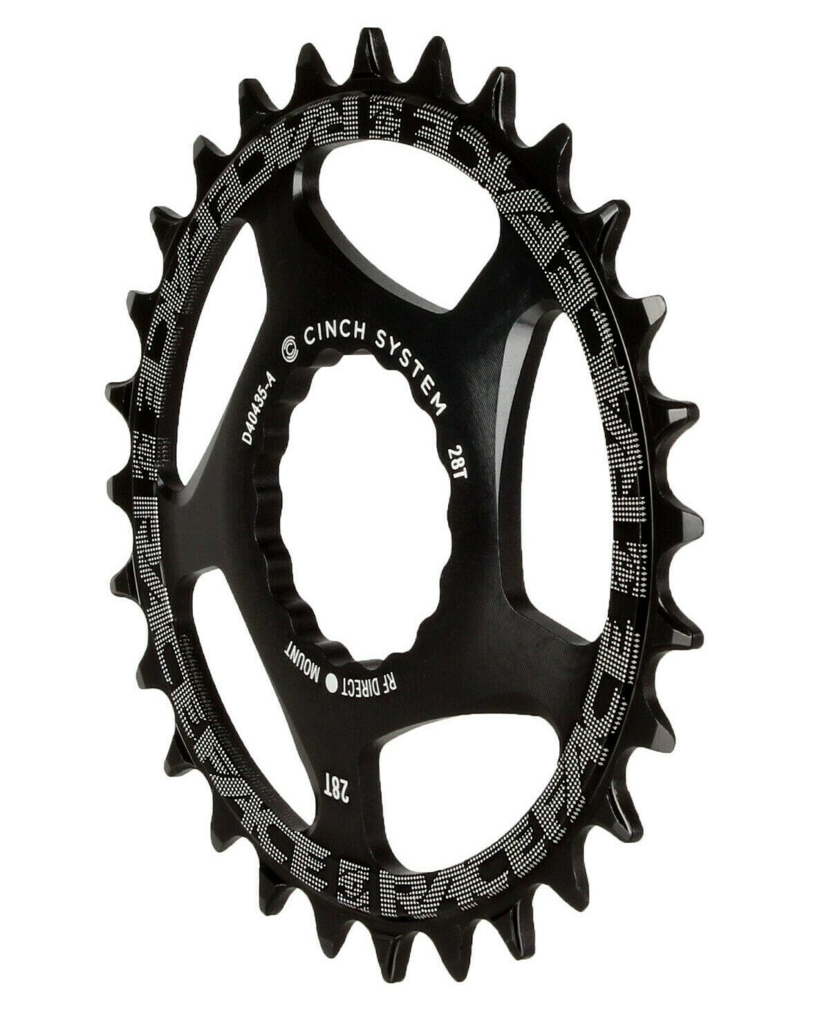 Race Face Single Narrow Wide 1x MTB Direct Mount Cinch Chainring 28t Black
