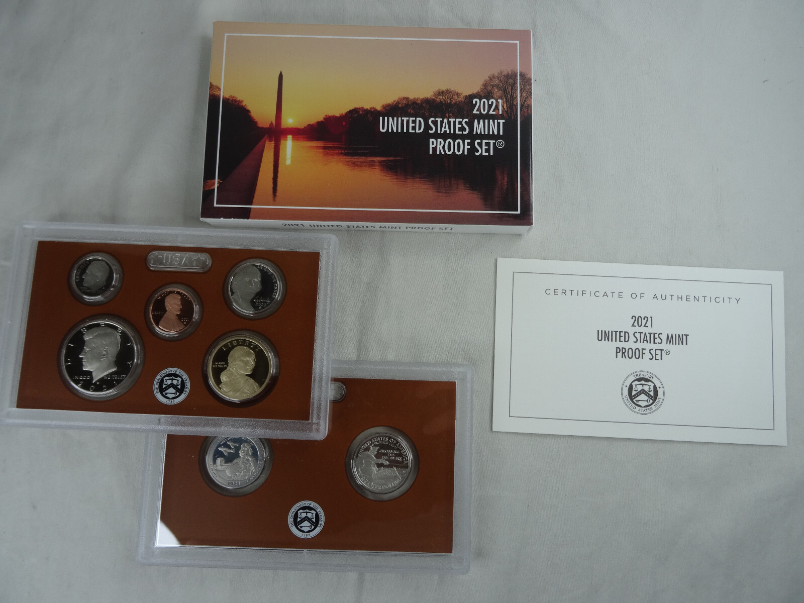 2021-S US Mint Proof Set w/ Box & COA OGP 7 Coins United States