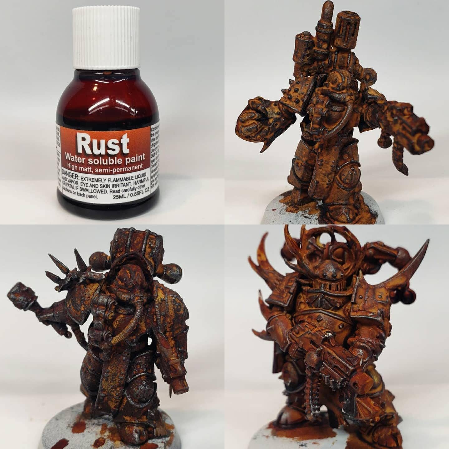 Dirty Down Rust Verdigris Moss Paints Bundle 25ml x3 - Water Soluble Effects THG