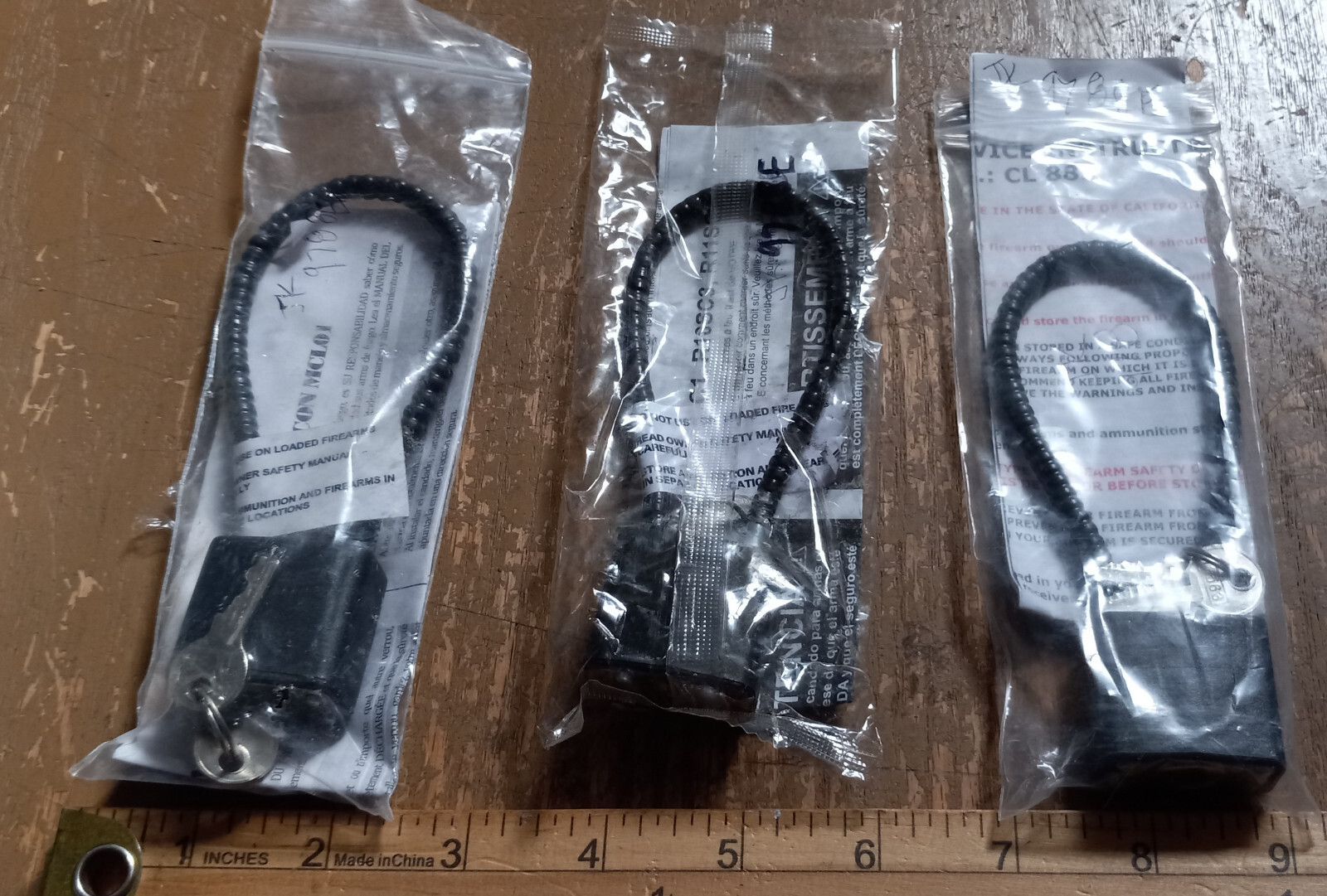 Lot of 3 Gun Locks - NOS