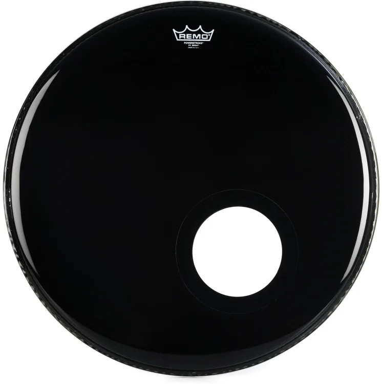 Remo 22" Powerstroke P3 Kick Head with 5" Black DynamO Installed