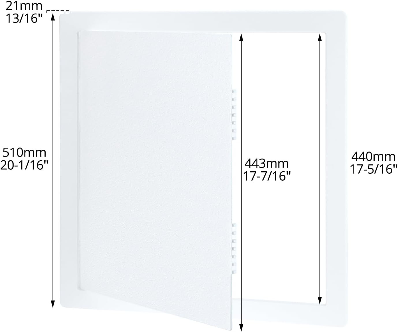 18x18 Plastic Drywall Access Panel, Removable Wall Door for Plumbing & HVAC