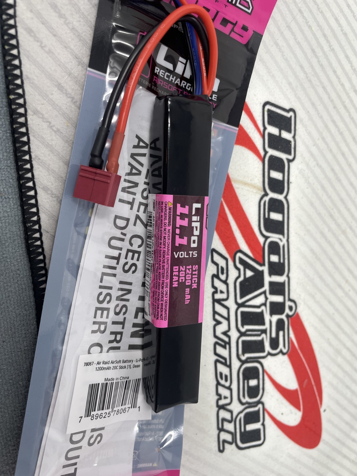 Air Raid 11.1V LIPO 1200mAh 20C Dean Battery