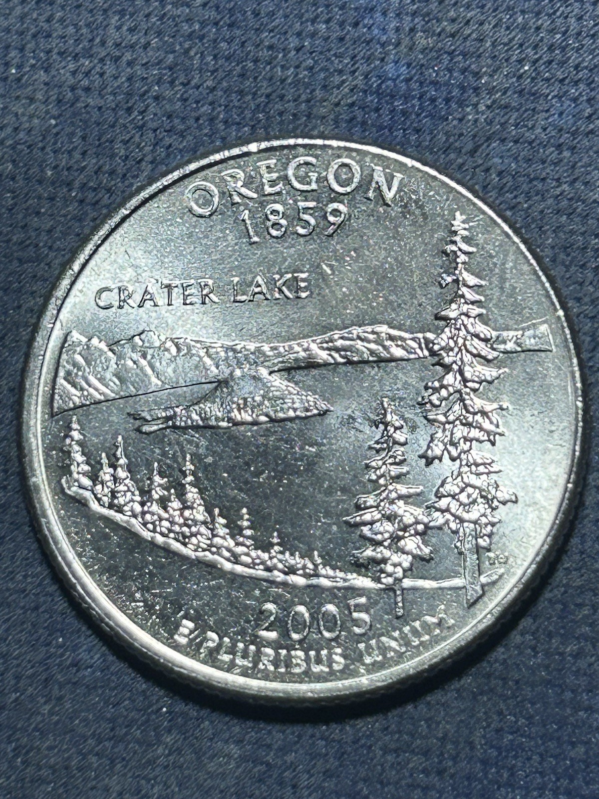 2005-P MS Grade Oregon State Quarter *VERY DRAMATIC* Die Clash
