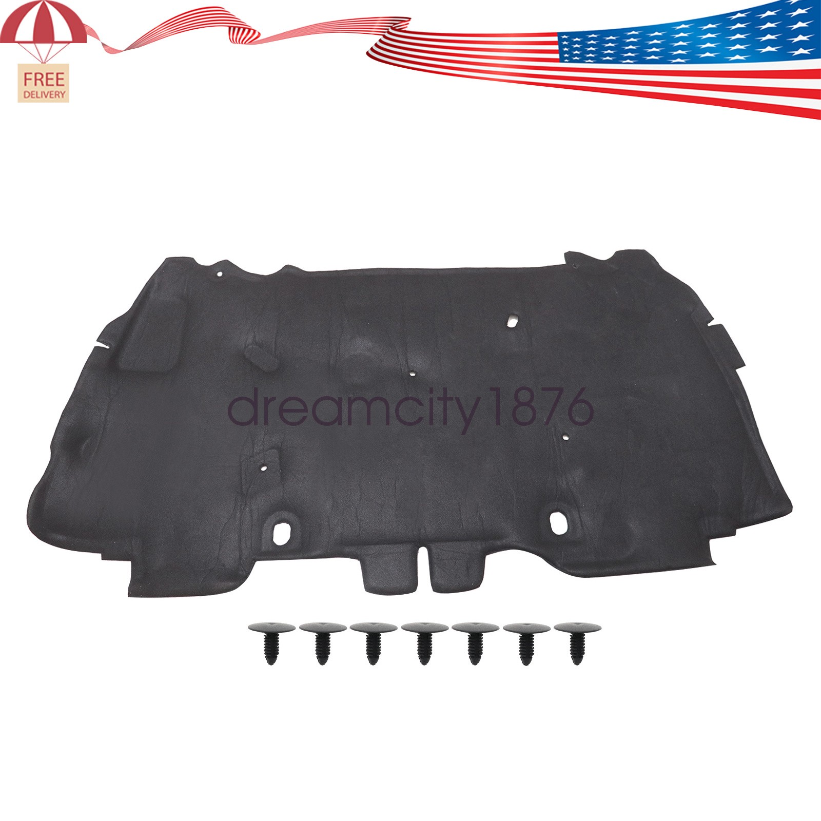 FOR 2007-2017 Jeep Wrangler Engine Mat Hood Insulation Pad Heat Shield Blanket
