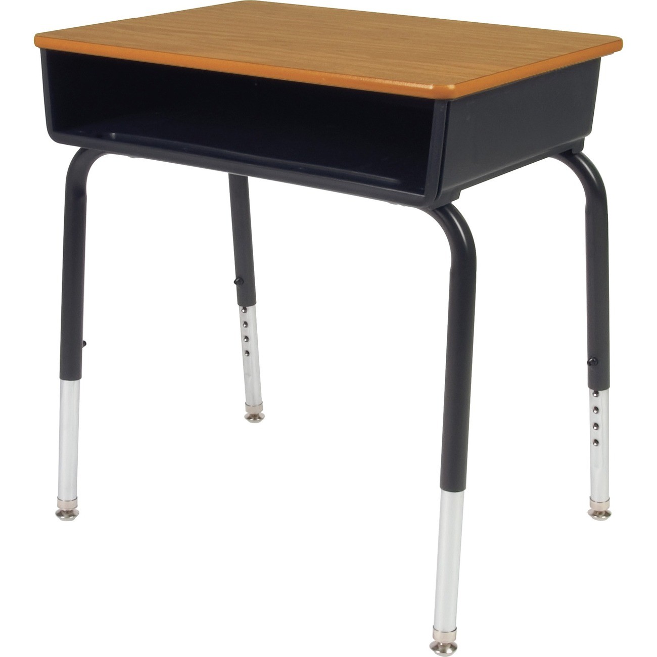 Lorell LLR99893 Book Box Student Desk 18x24 Black Plastic