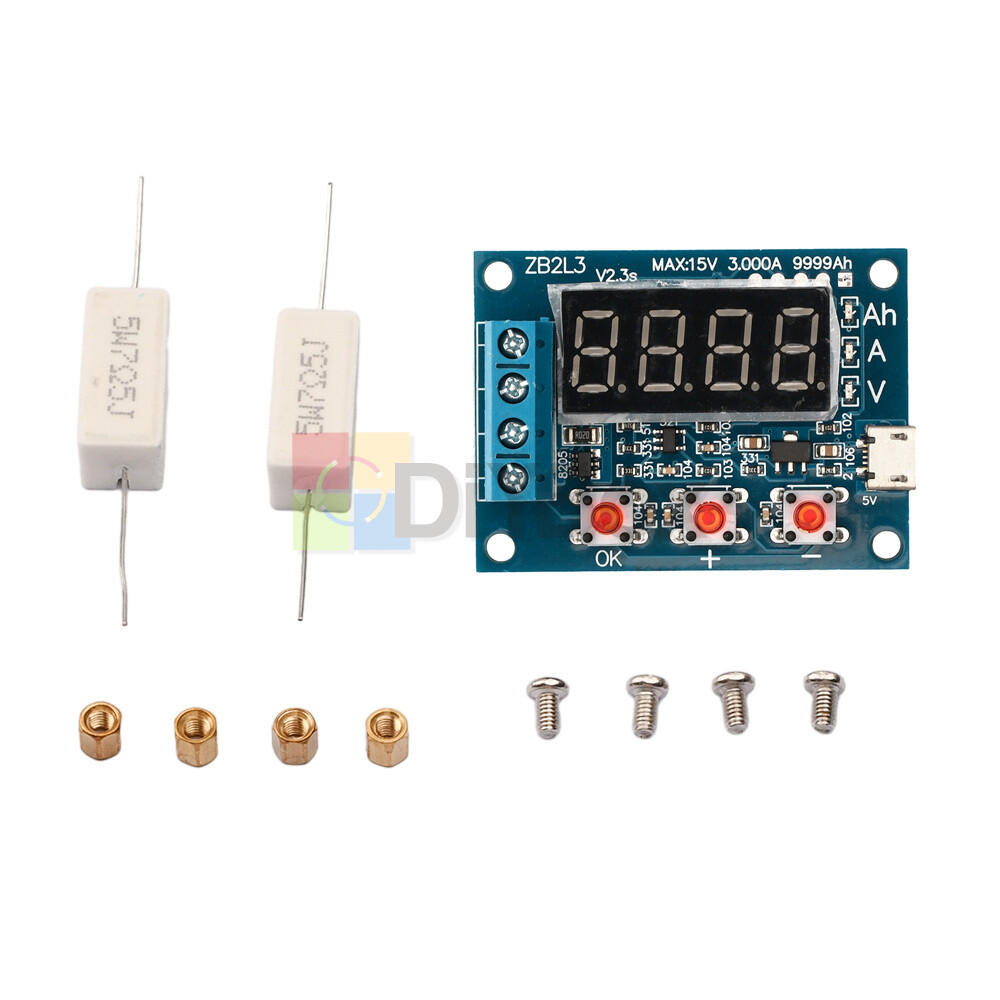 Li-ion Li-ion Lead-acid Battery Capacity Meter Discharge Tester Analyzer HW-586