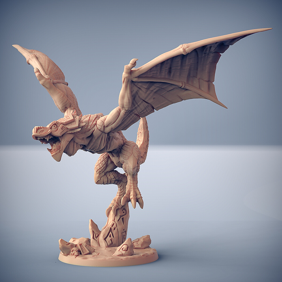 Goldmaw Lizard Sky Terror - Artisan Guild Fantasy Dungeons and Dragons Miniature