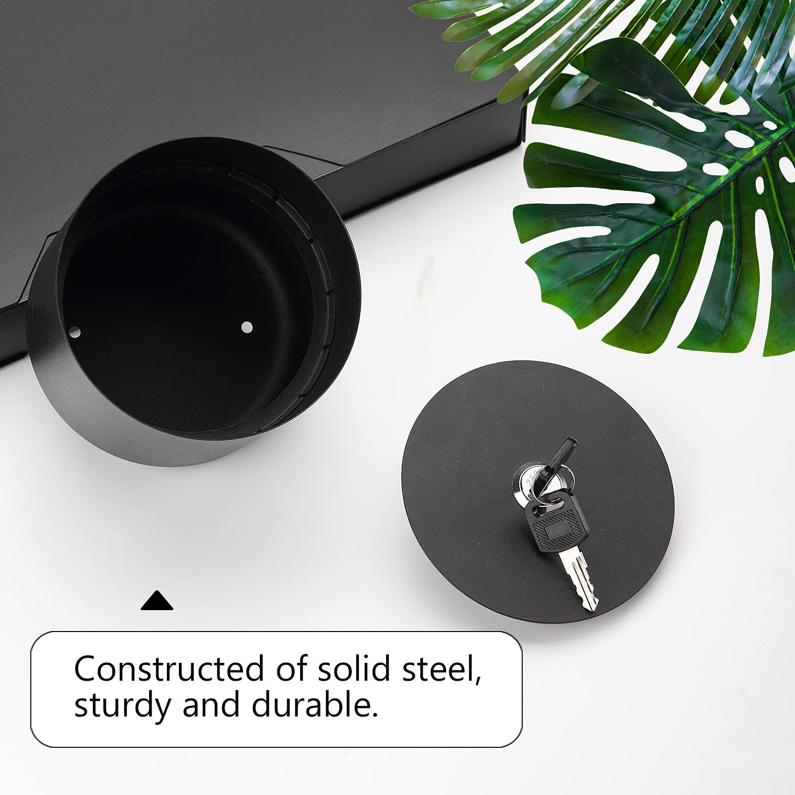 Diversion Flower Pot Safe with Fireproof Money Bag for Keys Money Cash Watches