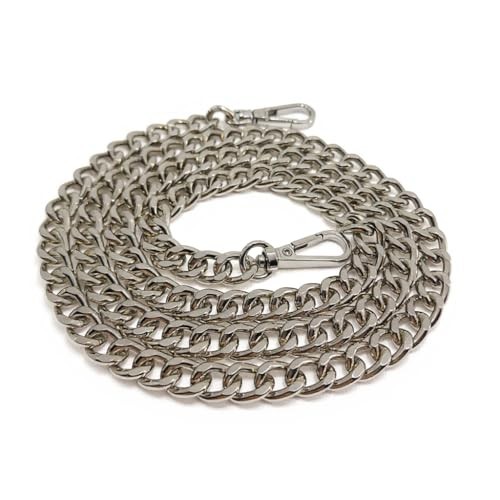 Purse Chain Strap 47" for Replacement Crossbody Bag Chain with Metal Silver 47"