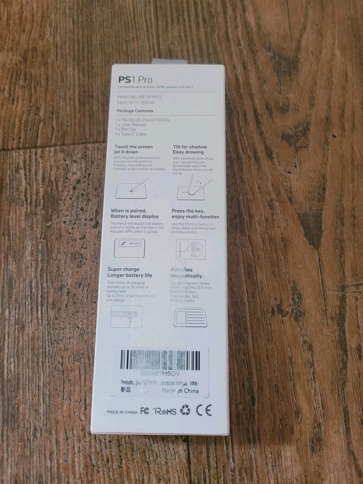 Pen Studio Ps1 Pro Pen For Tablets/Ipads New