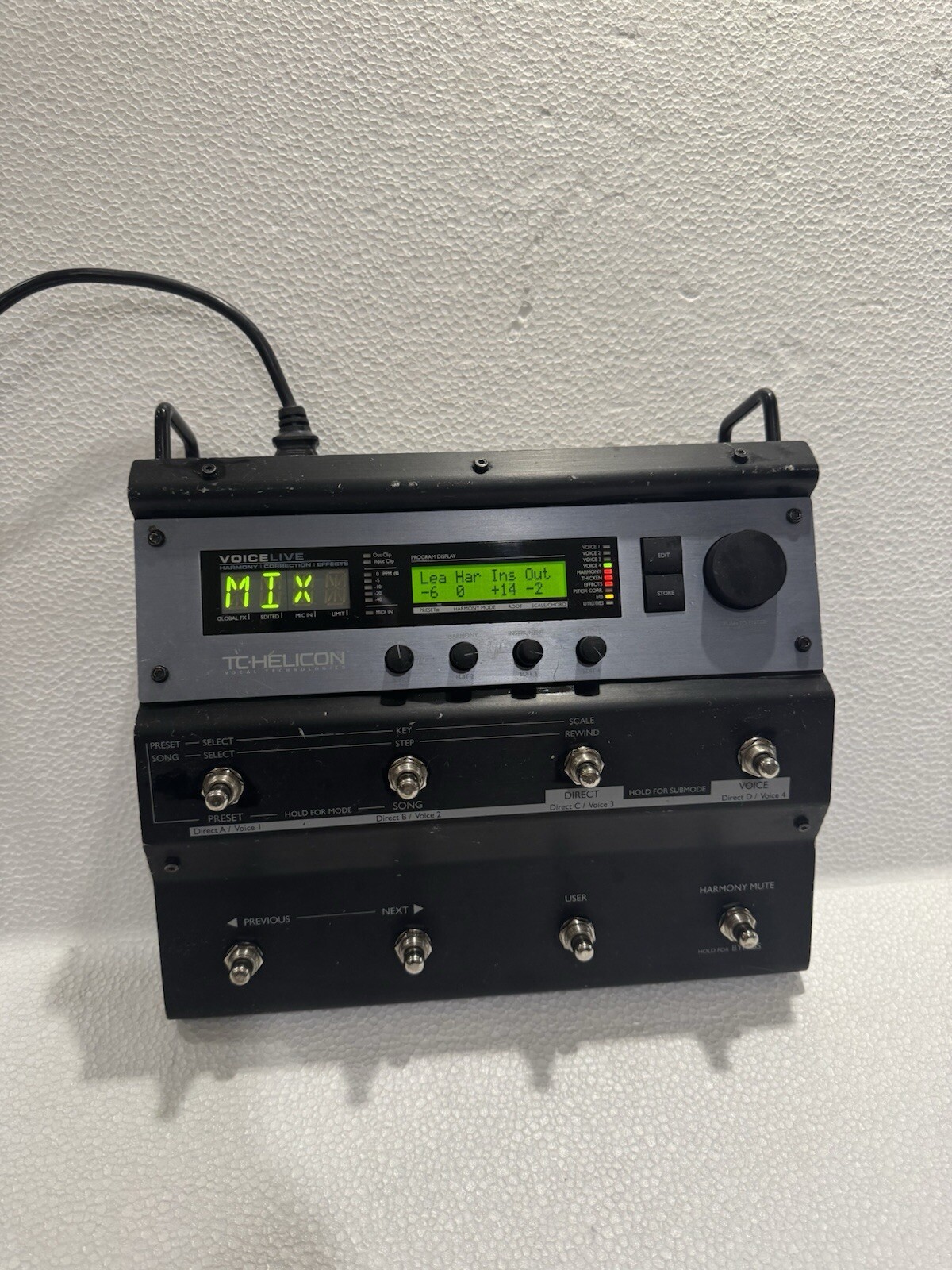 TC HELICON Voicelive Harmony Correction Effects Vocal Processor